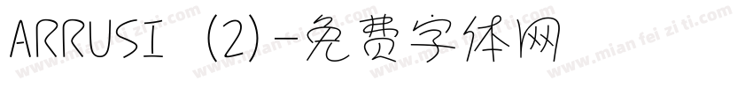 ARRUSI (2)字体转换